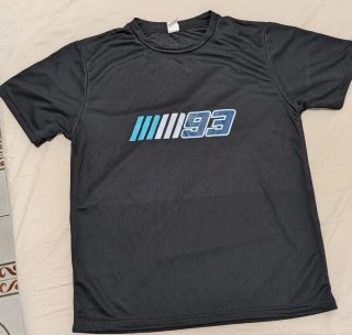 Camiseta deportiva negra Marc Marquez 93 - Talla S