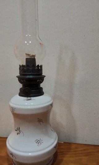 Quinqué / Lámpara de Aceite Antigua Francia