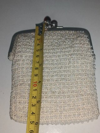 Monedero Antiguo de Cuentas de Cristal