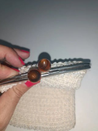 Monedero Antiguo de Cuentas de Cristal