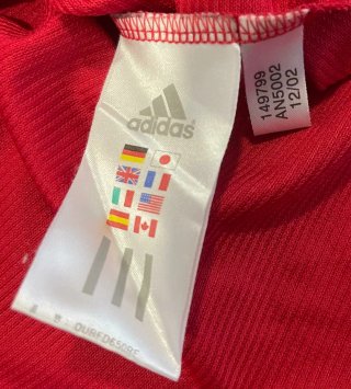 Sudadera Adidas Roja y Blanca