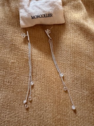Pendientes Moncolier Plata con Cristales