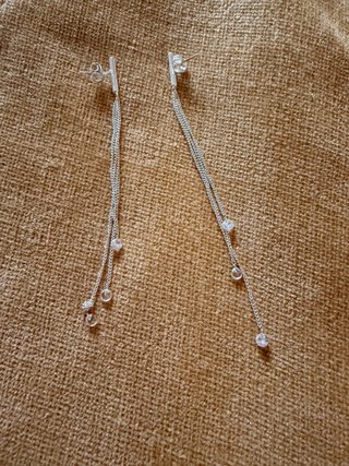Pendientes Moncolier Plata con Cristales