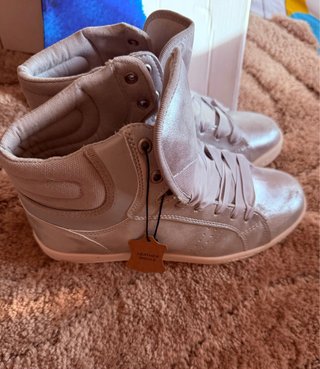 Botines Metalizados Plateados