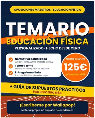 Temario Educacion Fisica oposicones maestros