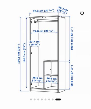 Armario IKEA Brimnes Blanco