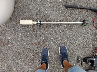 Motor Eléctrico para Kayak , Soporte y Flotadores