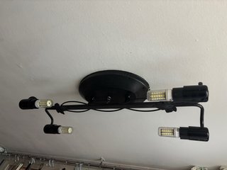 Lámpara de Techo Rústica en Forja Negra