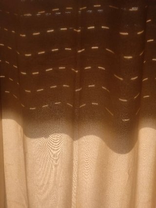 Cortinas Tipo Lino fino Translucido Beige 225x140