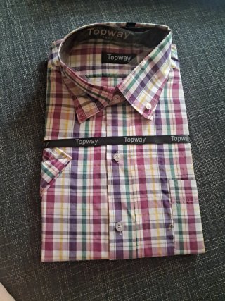 Camisa de cuadros Topway Talla L