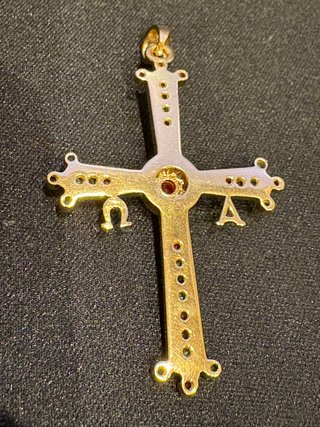 Colgante Cruz de la Victoria de Asturias 18k