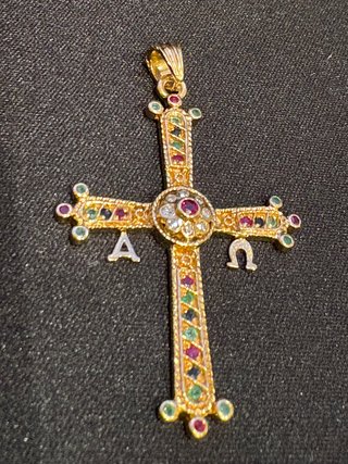 Colgante Cruz de la Victoria de Asturias 18k