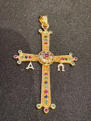 Colgante Cruz de la Victoria de Asturias 18k