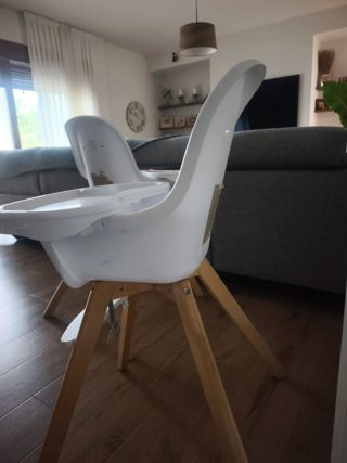Trona para Bebé con Patas de Madera