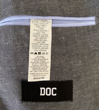 Chaqueta o americana. DOC. Talla 46. Gris