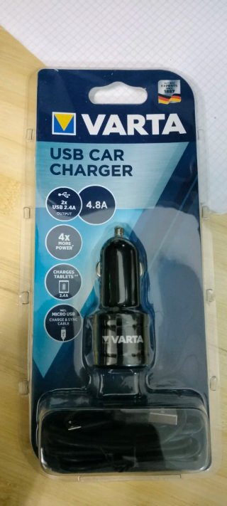 Cargador VARTA USB Coche 4.8A