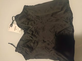 Top Zara Negro Talla L