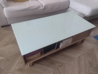 Cristal Blanco para Mesa de Centro 60x120