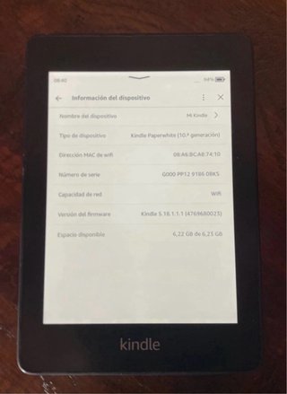 Amazon Kindle Lector Electrónico Negro