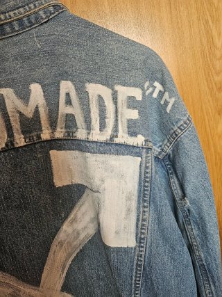 Cazadora Vaquera pintada a mano