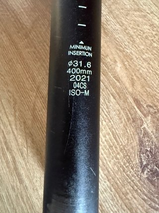 Tija BTT 31.6mm 400mm