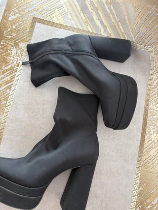 Botines Plataforma Stradivarius Negros