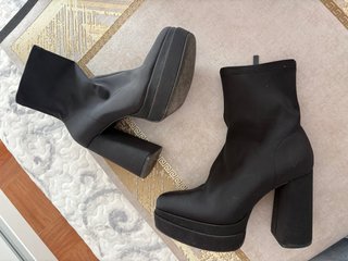 Botines Plataforma Stradivarius Negros