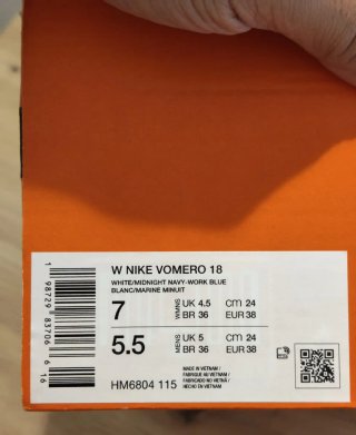 T38 Zapatillas Nike Vomero 18