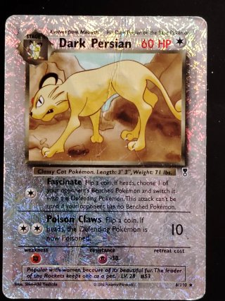 Carta Pokémon Dark Persian 6/110 Condizioni POOR