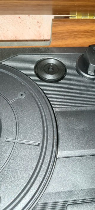 Tocadiscos Sunstech Marrón y Dorado