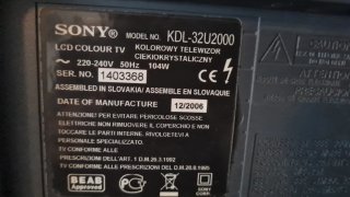 Televisión Sony Plateada