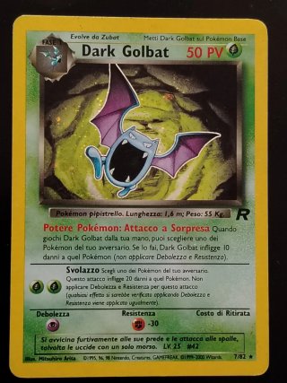 Carta Pokémon Dark Golbat 7/82