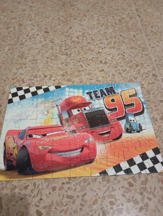Puzzle Cars Team 95 Rayo McQueen 63 piezas +5 años