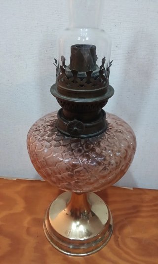 Quinqué / Lámpara de Aceite Antigua