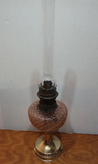 Quinqué / Lámpara de Aceite Antigua