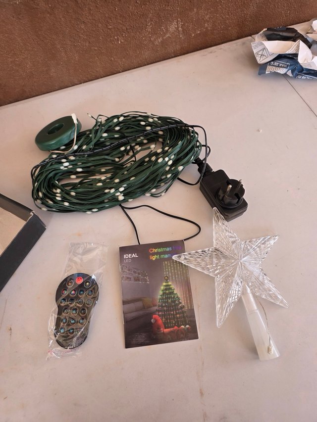 Luces LED para Árbol de Navidad con Estrella
