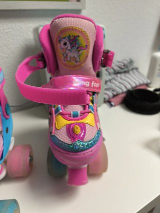 Patines infantiles 4 ruedas unicornio