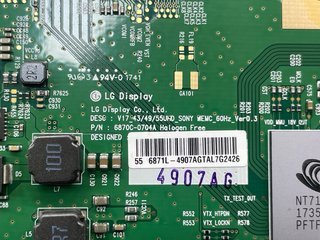 Placa Main TV Sony KD55XF8096 Nueva