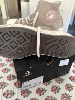 Converse Beige/Rosa Talla 41