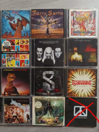 Lote de 12 CDs de Rock y Metal