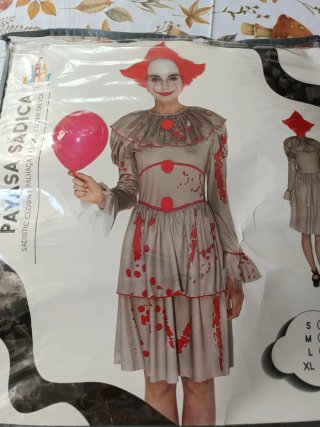 Disfraz Payasa Halloween Talla S