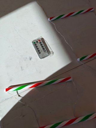 Luz LED Escalera Navideña con Papá Noel