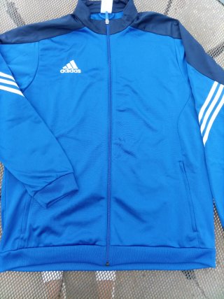 Sudadera Adidas Azul con Rayas Blancas