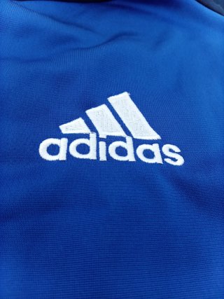 Sudadera Adidas Azul con Rayas Blancas