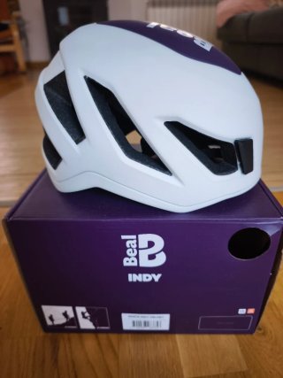 Casco de escalada Beal Indy Blanco/Morado