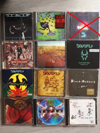 Lote de 12 CDs de Rock y Heavy Metal