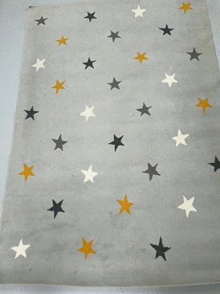 Alfombra Infantil con Estampado de Estrellas
