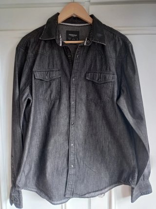 Camisa Springfield Negra Talla XL