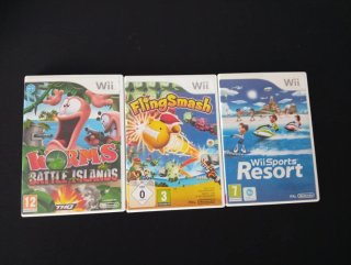 Juegos Wii: Worms, Fling Smash, Wii Sports Resort