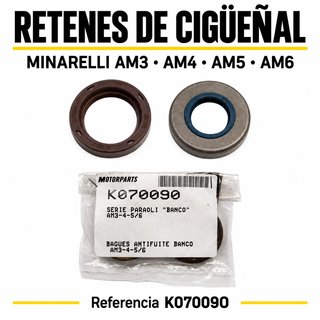 Retenes Cigüeñal Minarelli AM3-AM6 K070090